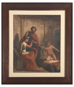 Early 20th Century Oil - The King And Queen's Child