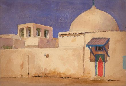 Noel Syers - 1927 Watercolour, White Walls In The Sun