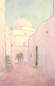 Noel Syers - 1927 Watercolour, Serene Streets