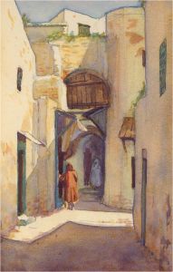 Noel Syers - 1927 Watercolour, Moroccan Passages