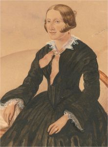 Early 19th Century Watercolour - Victorian Lady In Half Mourning