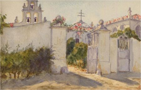 Noel Syers - Early 20th Century Watercolour, Sunlight Gates