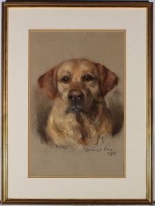 Donald Pass - 1980 Pastel, Rose the Labrador