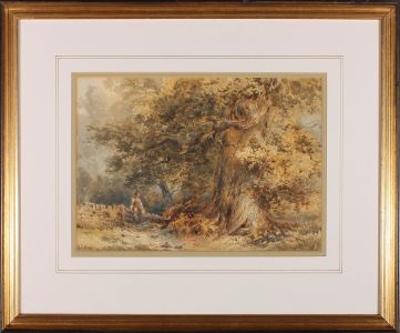 T. Colson - Framed Mid 19th Century Watercolour, Ancient Oak