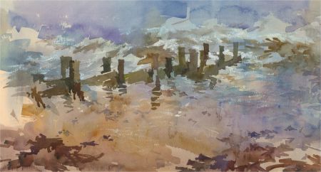 Michael Cadman RI ARCA (1920-2012) - Mid 20th Century Watercolour, The Seaside