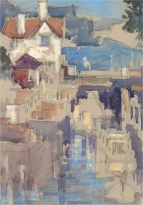 Michael Cadman RI ARCA (1920-2012) - Mid 20th Century Watercolour, The Canal