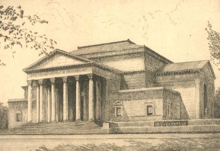 Don Swann (1889-1954) - Signed Early 20th Century Etching, Temple of Freemasonry