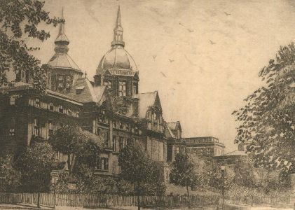 Don Swann (1889-1954) - Signed Early 20th Century Etching, John Hopkins Hospital