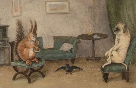Anne, Elizabeth and Annie Salter - Late 19thC Watercolour, The Entertainment