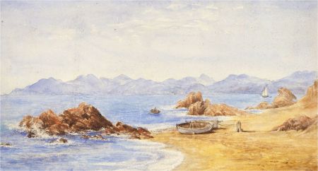 Anne, Elizabeth and Annie Salter - Late 19th Century Watercolour, Sea Shore
