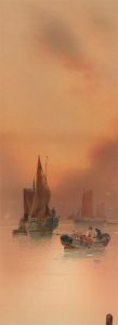 Garman Morris (act.1900-1930) - Early 20th Century Watercolour, Morning Mist