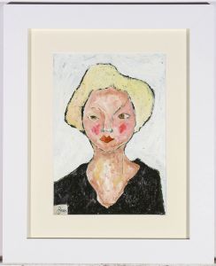 Ben Carrivick - Contemporary Oil, Blonde on White
