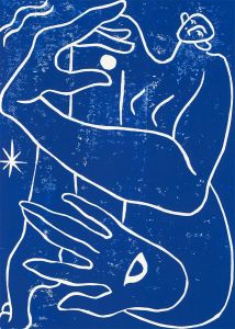 Isabelle Mulvany - 2022 Linoprint, Hold The Moon And See All II