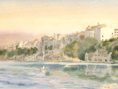 Frank Cox - 20th Century Watercolour, Port Mahon