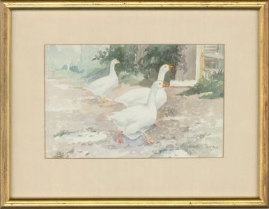Elizabeth Thorpe - 20th Century Watercolour, First Come, First Served