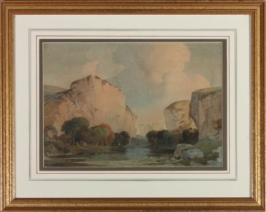 Percy Lancaster RBA RI (1878-1950) - Framed watercolours, The gorge