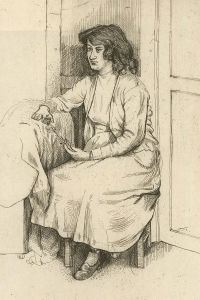 Moira Hoddell (b.1927) - Signed Mid 20th Century Etching, Young Girl