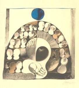 Josep Baques (b.1931) - 1968 Lithograph, Open Hand