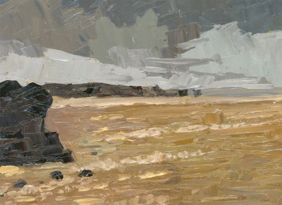Daniel Nichols after Kyffin Williams - 2022 Oil, Low Tide