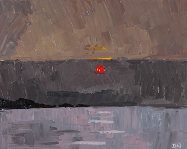 Daniel Nichols after Kyffin Williams - 2022 Oil, Machlyd Sunset