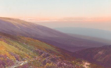 Frederick John Widgery (1861–1942) - Early 20th Century Gouache, Dunkery Beacon