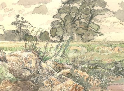 Keith Johnson (1931-2018) - 1994 Watercolour, A Windy Day
