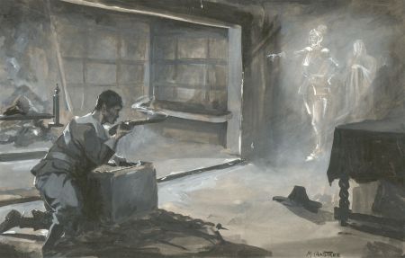 1922 Gouache - Colonel Everard, Woodstock