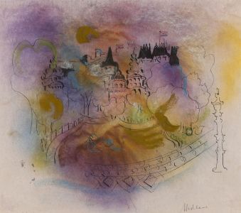 Brian Midlane - 20th Century Pastel, Castle Gardens