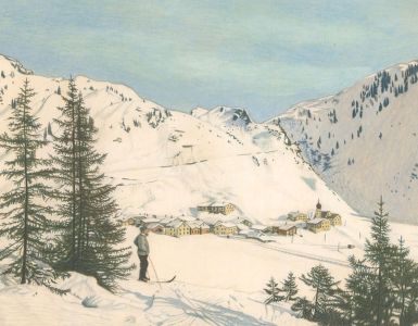 A.E Twinning - Mid 20th Century Watercolour, Austrian Landscape
