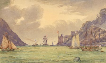 Late 19th Century Watercolour - Dartmouth Castle, Devon