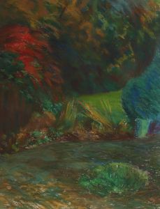 Joyce Moore - 20th Century Pastel, The Back Of The Garden