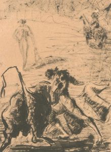 Eduardo Vicente (1909–1968) - 1950 India Ink, The Fray