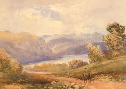 Mid 19th Century Watercolour - On the Road