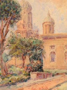 Fola de Kinh - A Pair of Mid 20th Century watercolours, St. John's Cathedral