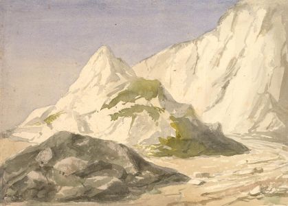 1869 Watercolour - Chalk Cliffs