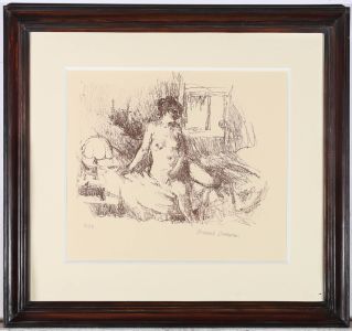 Bernard Dunstan (1920-2017) - Limited Edition 20thC Lithograph, Seated Nude