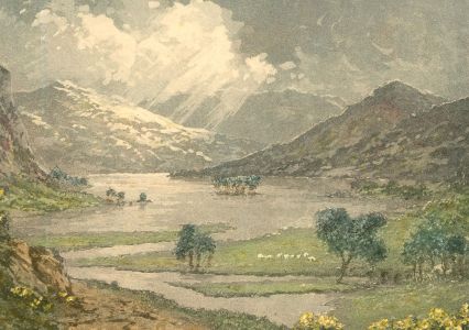 Claude H. Rowbotham (1864-1949) - Early 20th Century Aquatint, Rydal Water