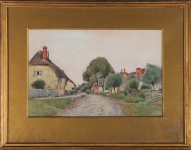 Early 20th Century Watercolour - The Village Street