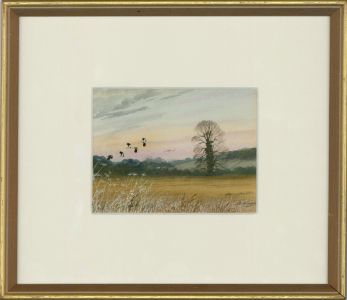 Peter Hayman (b.1930) - Framed 20th Century Watercolour, Early Morning Landscape