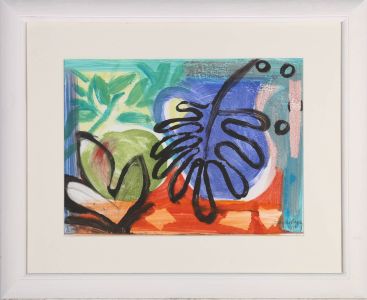 Judy Willoughby - 1993 Monotype, Tropical Leaves