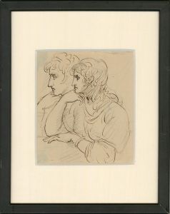 19th Century Pen and Ink Drawing - Feeling Irritable