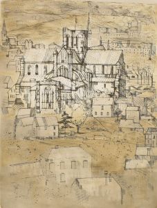 Richard Beer (1928-2017) - 20th Century Etching, Winchester Cathedral