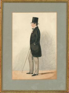 Richard Dighton (1795-1880) - 1857 Watercolour, Spritely Young Man
