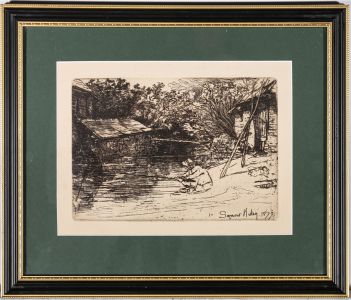 Francis Seymour Haden (1818-1910) - 1877 Etching, The Complete Angler