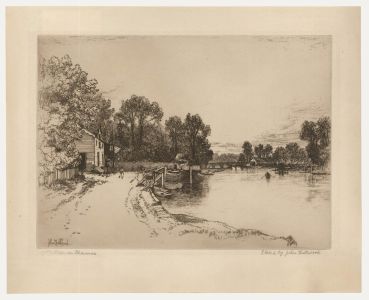 John Fullwood RBA (1854-1931) - Early 20th Century Etching, Walton-on-Thames