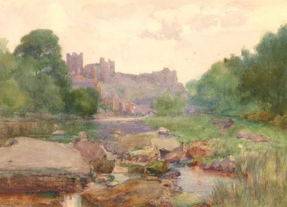 E. C. Heming - 1904 Watercolour, Richmond Castle