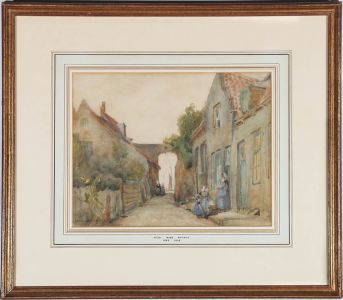 Victor Noble Rainbird (1999 - 1936) - Watercolour, The Town Street