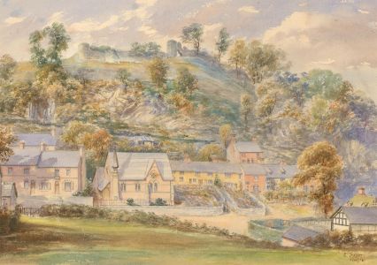 E. Salter - 1894 Watercolour, An English Village
