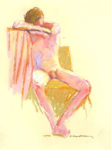 Richard J.S. Young - Contemporary Pastel, Resting Nude