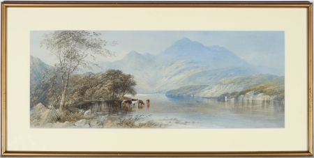Cornelius Pearson (1805-1891) - 1859 Watercolour, Loch Lomond